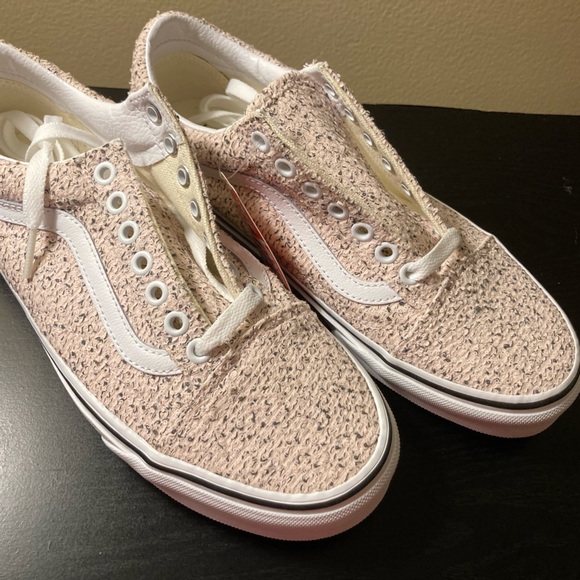 NWT Vans Old Skool Boucle Pink Speckle Sneaker - Picture 6 of 9
